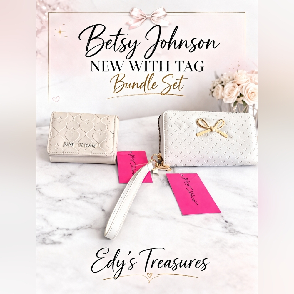 2 Betsey Johnson New With Tags Wallet Bundle Set